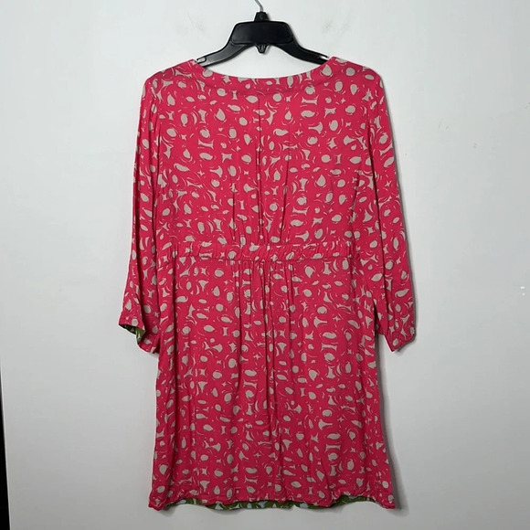 Boden Pink A-line Printed Mini Tunic Dress - Picture 6 of 6
